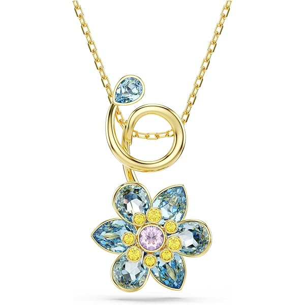 スワロフスキー Idyllia ネックレス フラワー ピンク 箱付き Idyllia necklace, Flower, Pink, Gold-tone plated | Swarovski